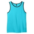 thumbnail image 5 of District Young Mens Cotton Ringer Tank DT1500-4XL (Aquamarine/ Black), 5 of 5