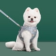 thumbnail image 2 of Small Dog Harness and Leash Set Reflective Mesh Dog Vest Harness for Small Sized Dogs Breathable Grey No Pull Puppy Harness for Walking and Training 1 Pack, 2 of 6