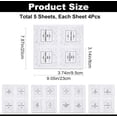 thumbnail image 2 of 5 Sheets PVC Adhesive Bathroom Sorting Storage Stickers Waterproof Soap Labels for Bathroom Can/Bottles with Black Word Grass Pattern 230x200x0.2mm Sticker: 95x80mm 4pcs/sheet 5 sheets/bag, 2 of 9