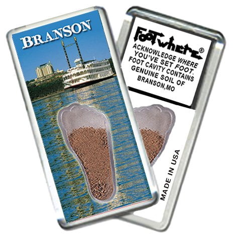Branson FootWhere Fridge Magnets. 6 Piece Set. (BS200 - Assorted)