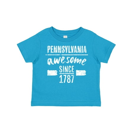

Inktastic Pennsylvania Awesome Since 1787 Gift Toddler Boy or Toddler Girl T-Shirt