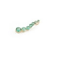 thumbnail image 3 of VRJewels Unique Natural Emerald Curve Pendant in 14k Solid Yellow Gold, 3 of 7