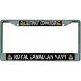 thumbnail image 1 of Cadre de Plaque d'Immatriculation Lieutenant Commander Chrome Royal Canadian Navy, 1 of 1