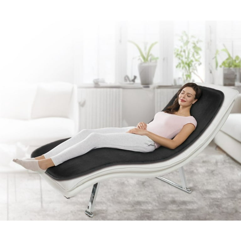 Health Touch Double-Sided Full Body Massage Mat, 5 Vibration Motors Massage  with Soothing Heat, Black - Walmart.com