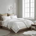 thumbnail image 3 of Say Yes Bedding White Spider Lily Duvet Cover Set, 3-Piece Queen Size Floral Bedding Set with Matching Pillow Shams, 3 of 4