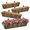 4 Pack-black-30 Inch, variant on 4 Pack-black 30 Inch Window Boxes Planters with Adjustable Brackets and Coco Liners