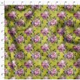 thumbnail image 4 of Soimoi Red Georgette Viscose Fabric Peony Floral Printed Fabric 1 Yard 42 Inch Wide, 4 of 6