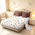 thumbnail image 3 of Homewish Vintage Fungus Plant 7-Piece King Bedding,Wild Mushrooms King Bed in a Bag,Brown,Halloween Reversible, 3 of 8