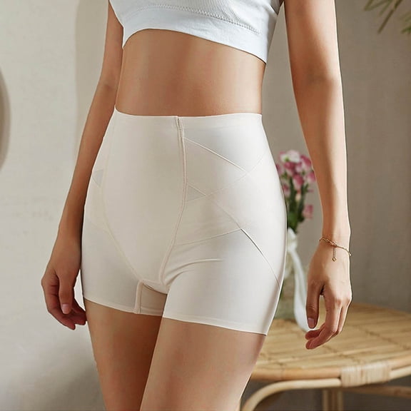 BFHHYA Womens Underwear Butt Lifting Stretch Underpants Tummy Control Shapewear Panties Soild Color Casual Safety Boxers Briefs