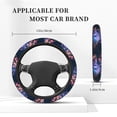 thumbnail image 3 of Zufioo Book Glowing Mushrooms Print Elastic Steering Wheel Cover, Anti-Slip Car Interior Protector for SUV, Truck, Van, 3 of 6