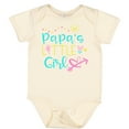 thumbnail image 3 of Inktastic Papa's Little Girl with Hearts Flower and Butterfly Girls Baby Bodysuit, 3 of 5