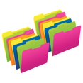 thumbnail image 2 of Pendaflex Twisted Glow File Folders 1/3 Cut File Folder Letter Size Assorted Colors 12 Per Pack 2, 2 of 2