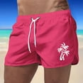 thumbnail image 3 of CONZONE Mens Swim Trunks Hawaiian Graphic Y2K Board Shorts for Men Elastic Waist Drawstring Lightweight Quick Dry Summer Beach Swim Shorts, 3 of 4