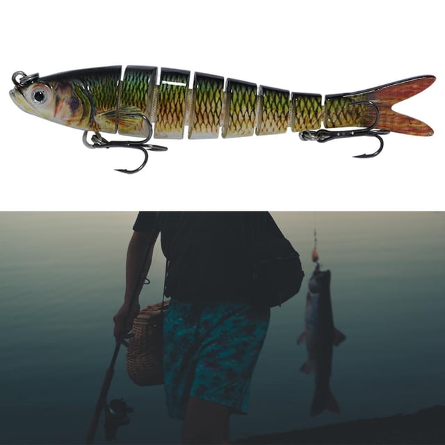 Señuelos de pesca shamjiam articulados Agua dulce 10cm