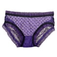thumbnail image 1 of Simplicity Women's Sexy Panties Lace Lingerie Underwear, 7395_Purple, 1 of 4