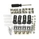 thumbnail image 2 of Adaptador de correa de la barbilla de reemplazo de reemplazo de reemplazo de la barbilla de reemplazo de casco de hockey de 53pcs, kit de hardware del, 2 of 8