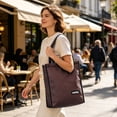 thumbnail image 6 of Insulated Lunch Bag for Adults Large Capacity Cooler Reusable Thermal Lunch Box for Work Travel Picnic, Leak Proof Soft Cooler Tote with Zipper for Men Women Office, 1 Lunchbox Bag, 6 of 9