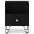thumbnail image 2 of Furniture of America Jilah Table d'Appoint Moderne en Bois avec Rangement, Noir, 2 of 5