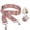 Flowers- Silver, variant on Adjustable Purse Strap for Crossbody, Women's Handbag - Red and Green Stripes- Silver Hardware