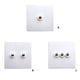 thumbnail image 3 of Seitruly Interruptor de pared, palanca de enchufe, Control de palanca, mejora blanca, Panel de luz de latón antiguo para el hogar, conector de suministro Electrónica miscelánea Blanco uno, 3 of 6