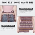 thumbnail image 6 of Red Boho Ethnic Geometric Pattern Apron-Garden Aprons for Women with Pockets-Cotton Linen Waterproof Kitchen Cooking Gardening Aprons Adjustable for Kitchen,Cooking,BBQ and Salon 33x27 Inch, 6 of 7