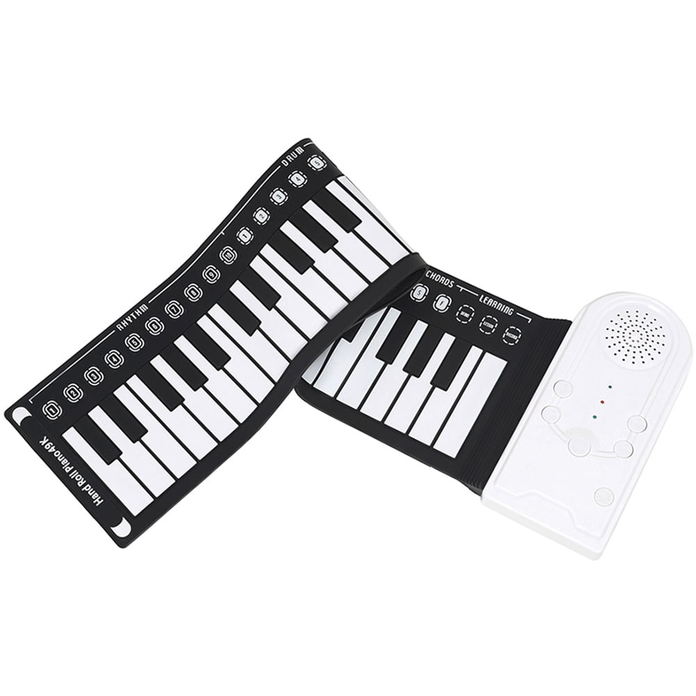 Greenadscape 1 Set Foldable Roll-Up Piano for Musical Education and Home Use