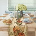 thumbnail image 6 of Fall Harvest Pumpkins Table Runner, Vintage Autumn Thanksgiving Table Decoration for Indoor Outdoor Home Party Decor 13 x 72 Inches, 6 of 6