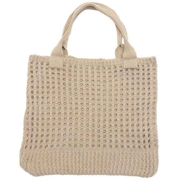 UPKOCH 1Set Women Tote Bag Khaki Simple and Chic Cotton Excellent Workmanship Beach Bag