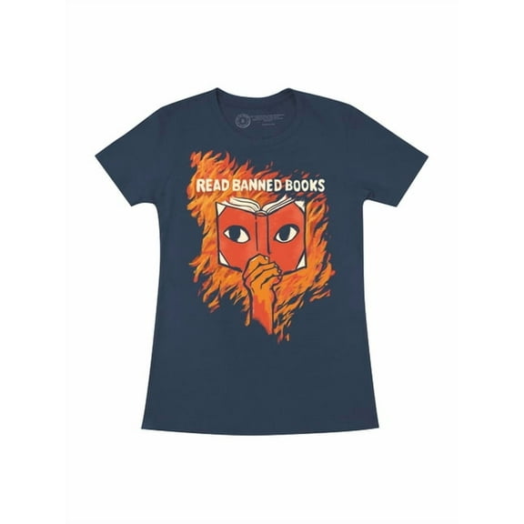 Read Banned Books Women's Crew T-Shirt X-Large, (Other)