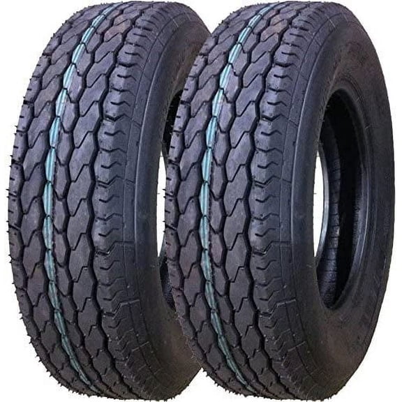 Free Country ST 205/75D15 Deep Tread Trailer Tires- 11021, Set of 2