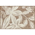 thumbnail image 3 of 2x3 Water Resistant, Small Indoor Outdoor Rugs for Patios, Front Door Entry, Entryway, Deck, Porch, Balcony | Outside Area Rug for Patio | Brown, Floral | Size: 2' x 3', 3 of 8