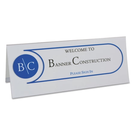 C-Line Tent Card Holders, 4 1/4" x 11", Rigid Heavyweight Clear Plastic, 25/Box