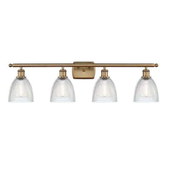 Innovations Lighting 516-4W Castile Castile 4 Light 36" Wide Bathroom Vanity Light - Brass
