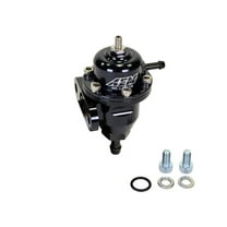 AEM 25-300BK Adjustable Fuel Pressure Regulator - Inline Flange with Straight Return Fitting - Black