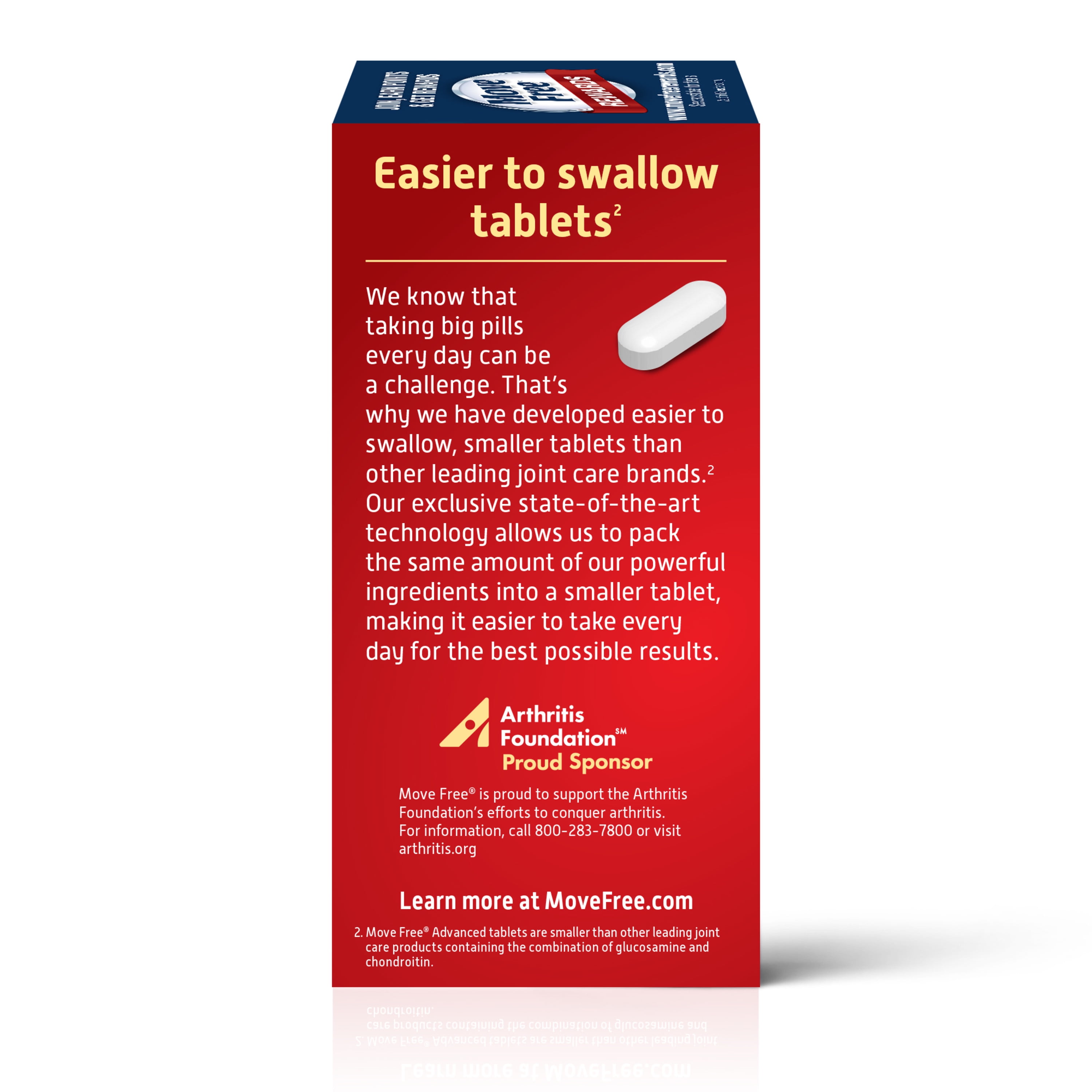 Move Free Advanced, 80 tablets - Joint Health Supplement with Glucosamine and Chondroitin