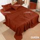 thumbnail image 2 of Juego de sábanas Utopia Bedding Queen de microfibra cepillada, color naranja, 2 of 7