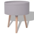thumbnail image 4 of vidaXL Side Table with Serving Tray Accent Sofa End Table Furniture Round, 4 of 5