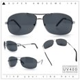 thumbnail image 2 of Mens Classic Air Force Officer Agent Metal Rim Cop Sunglasses Silver - Black, 2 of 8