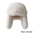 thumbnail image 3 of Trapper Hat Unisex Adult Cold Proof Russian Hat Winter Plush Lei Feng Hats Ushanka Cap Warm Hats With Ear Flaps For Skiing, Hiking, Skating, 3 of 7
