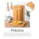 thumbnail image 2 of Tabla De Cocina Para Picar Cortar Alimentos 3 Piezas Bambu Modelo Beige, 2 of 4