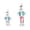 C, variant on Candy Colored Santa Dolls Expandable That A Playful and Unique Style To Your Standing Out From Traditional Decorations.