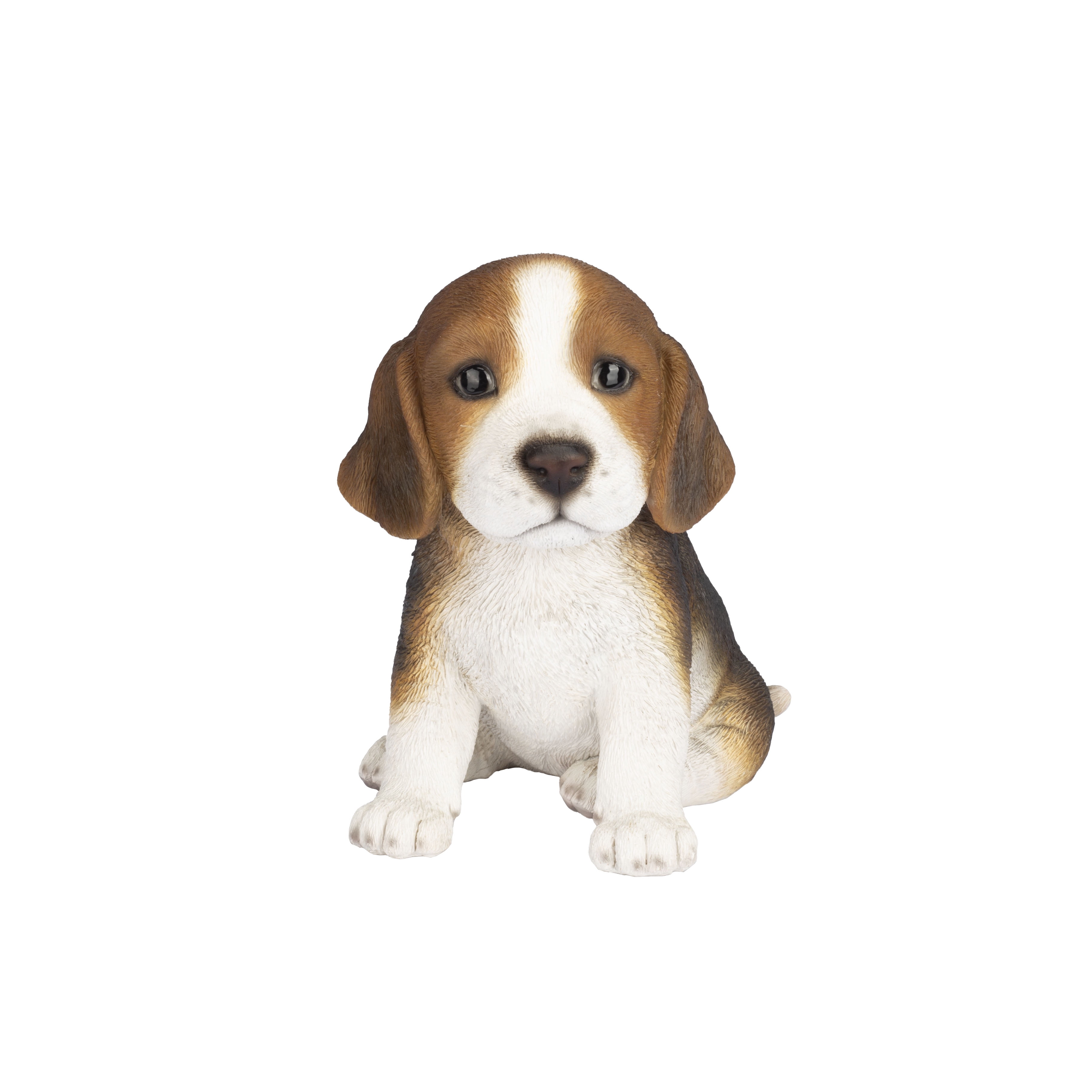SOREAL Brown Beagle Decorative Puppy Figurine for Home & Garden Décor, Handpainted Polyresin Dog Statue, Realistic Design | Gift for Dog Lovers | Weather-Resistant Indoor/Outdoor Decor
