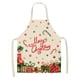 thumbnail image 3 of Delantal de lino con texto en inglés "Merry Christmas" para decoración navideña, accesorios de cocina para el hogar, regalos de Navidad 2024, regalos de Año Nuevo 2025, 3 of 5