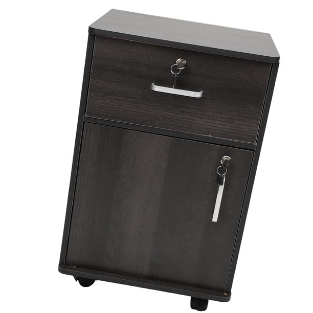 Archivo Móvil, Archivo De Archivos Móviles Con Cerradura Con Cajones Múltiples, Diseño Móvil Debajo Del Archivador De Escritorio Para La Oficina En Casa, 14.57 X 13.39 X