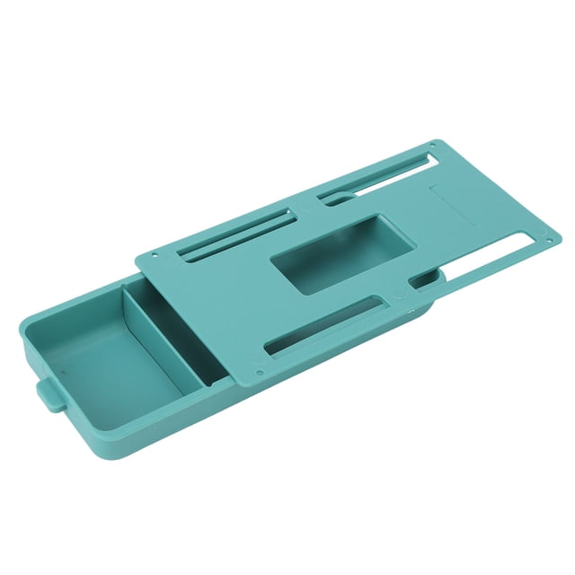 Mini caja de almacenamiento con asa, cajón oculto, almacenamiento de plástico, caja de almacenamiento para brochas de maquillaje, caja de almacenamiento de pasta inferior, apariencia llamativa