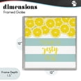 thumbnail image 4 of Stupell Industries Rustic Lodge Zesty Citrus with Stripes Gray Framed Giclee Art, 12 x 12, by Anna Quach, 4 of 8