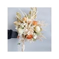 thumbnail image 6 of Elegant Artificial Flowers Bouquets Captivating Champagne Orange Faux Flower Cluster Stylish Flower Bouquets Charm, 6 of 11