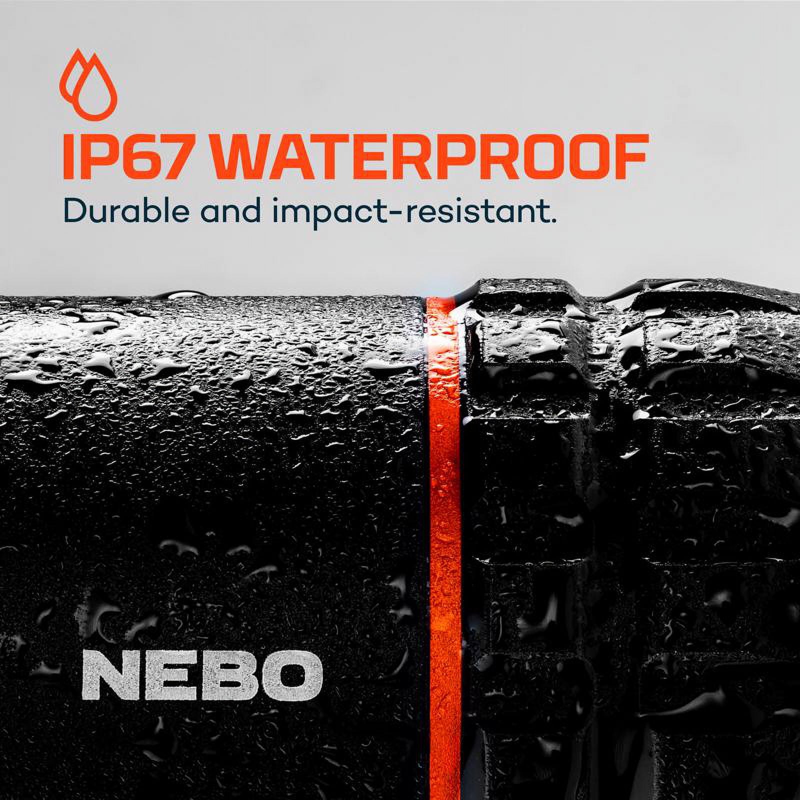 NEBO Slyde King 1000 lm Black LED Work Light Flashlight 18650 Battery