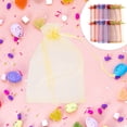 thumbnail image 4 of 100 bolsas de organza para joyería, bolsas de regalo con cordón para dulces, bolsas de organza para recuerdos de fiesta, 4 of 7