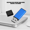 thumbnail image 3 of ZOUSSIQI Portable Mini Aluminum Square U Disk Blue16GB EL225#41266, 3 of 9